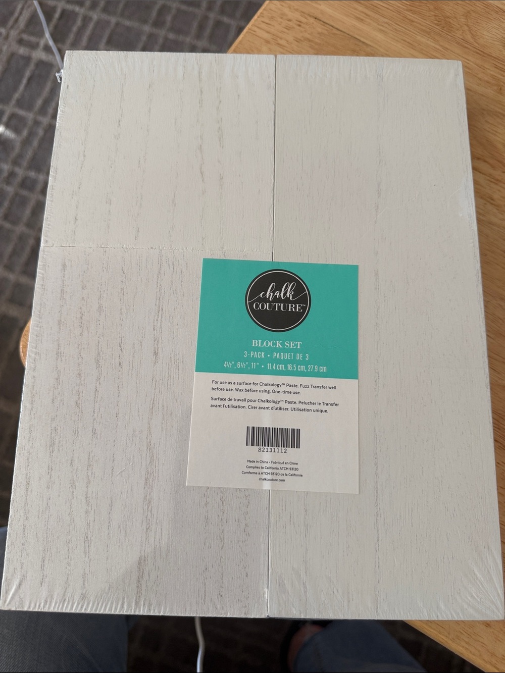 Chalk Couture Block Set - White 3 Pack 4.5, 6.5 & 11”